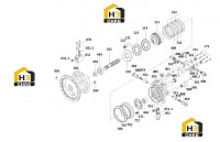 Двигатель роторный и редуктор 11C0587 002 (часть 1)