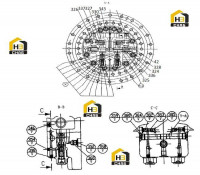 Двигатель шагающий и редуктор 11C0264 003 (часть 2)