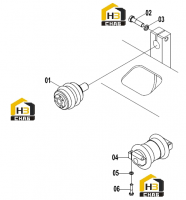 Подшипник поворотный 33E0157(С)