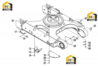 Рама гусеничная 33E0082(A)