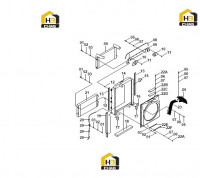 Радиатор в разборе 20C0576 009