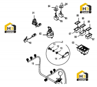 Схема каркаса пола 46C5639 000