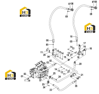 Трубопровод платформы вспомогательного устройства 15E0491 007