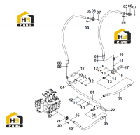 Трубопровод платформы вспомогательного устройства 15E1142 000
