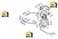 Трубопровод вращающийся 15E0494(J)