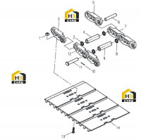 Узел гусеничный 25C0698 000