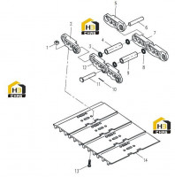Узел гусеничный 25C0704 000