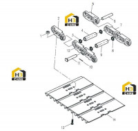 Узел гусеничный 25C0721 000