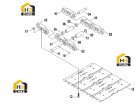 Узел гусеничный 25C0736 000