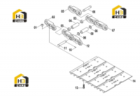 Узел гусеничный 25C0063 000