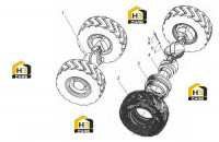 Мост ведущий LW330F.2