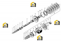 Вал обратный в сборе
