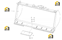 Ковш для легких материалов (3.5m3) 253000542