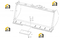 Ковш для легких материалов (4.0m3) 253000543