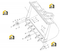 Ковш в сборе (2.7m3) 253000538