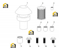 Комплект фильтров (Shanghai Diesel)