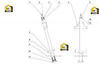 Вал рулевой колонки (010601348)