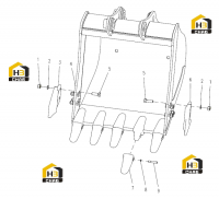 Комплектующие ковша 321000836