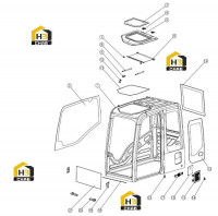 Стекла кабины 802138395