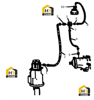 Трубопровод базовый гидравлический 321001573 (часть 2)
