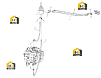 Трубопровод к переключателю коробки