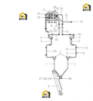 Система тройная гидравлическая боковой разгрузки