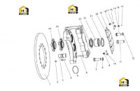 Тормоз в сборе 72006035