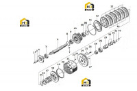 Вал входной КПП в сборе