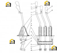 Система трехсекционного рычага управления