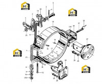 Тормоз ручной КПП в сборе
