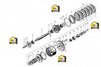 Вал входной КПП в сборе