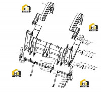 Захват в сборе (прижималка вразбежку)