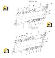 Цилиндр рулевого управления левый и правый