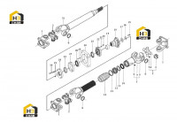 Вал передний приводной
