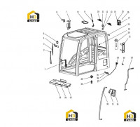 Комплектующие кабины в сборе 802141645