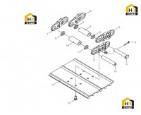 Гусеница (800мм) 800305425