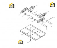 Гусеница с комплектующими (600мм) 800309550