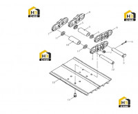Гусеница с комплектующими (800мм) 800347142