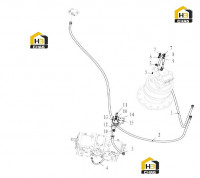 Трубопровод пилотный гидравлический с комплектующими 310705467