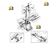 Узел ковшовой штанги 310705532