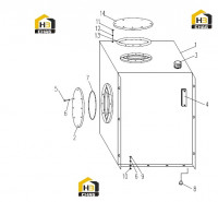 Бак гидравлический 0041712013