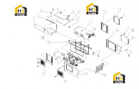 Капот двигателя с комплектующими 0041709000