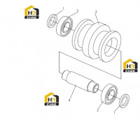 Корпус опорного колеса 0041001091