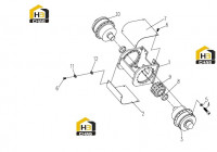 Рама задняя с комплектующими 0041702000