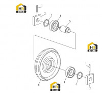 Шкив натяжной 0041001002
