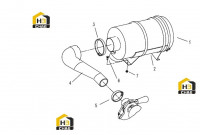 Система воздушного фильтра 0041707001
