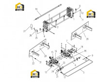 Узел устройства буровой штанги 0041703000