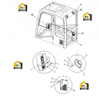Комплектующие кабины в сборе