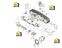 Гусеница в сборе 600мм (вар1) 310800108