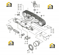 Гусеница в сборе 600мм (вар3) 310800108